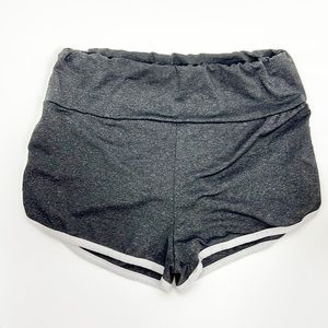 SHEIN | 🩳Gunmetal White Striped Scrunch Butt Ruched Back Shorts